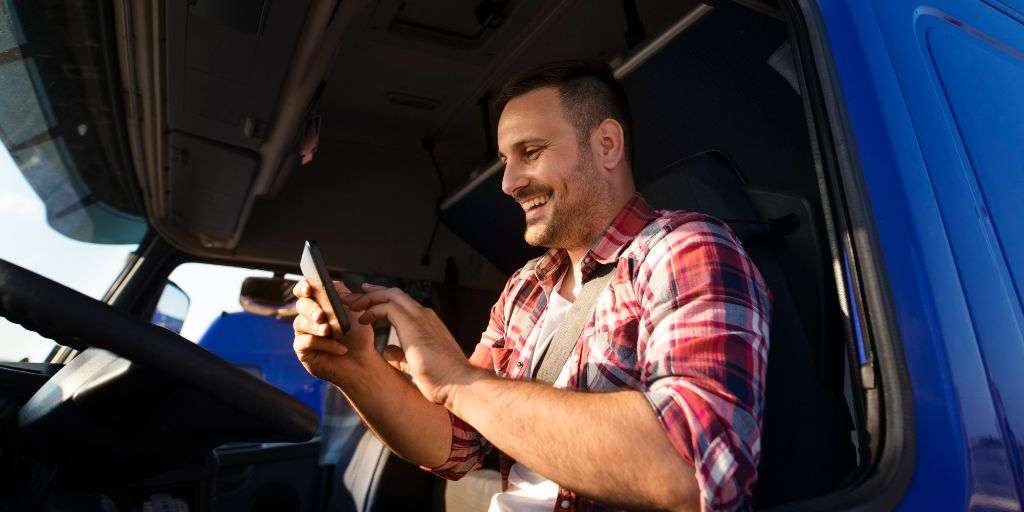 Driver Looking at a GPS