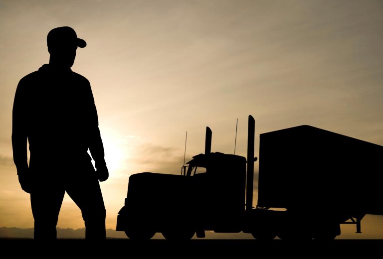 An owner-operator with his truck